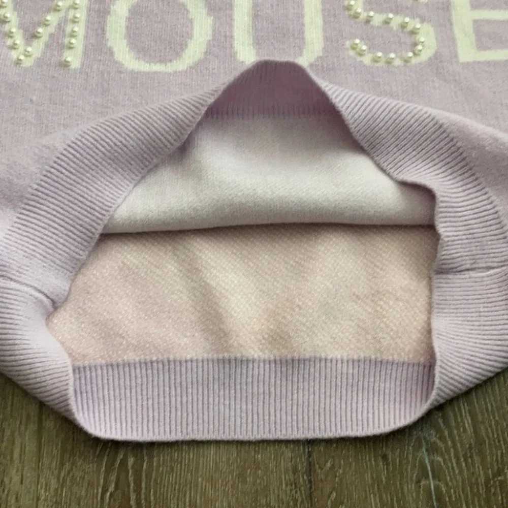 Rare Pastel Purple Knit Oversized Cat Sweater - Picture 7 of 9